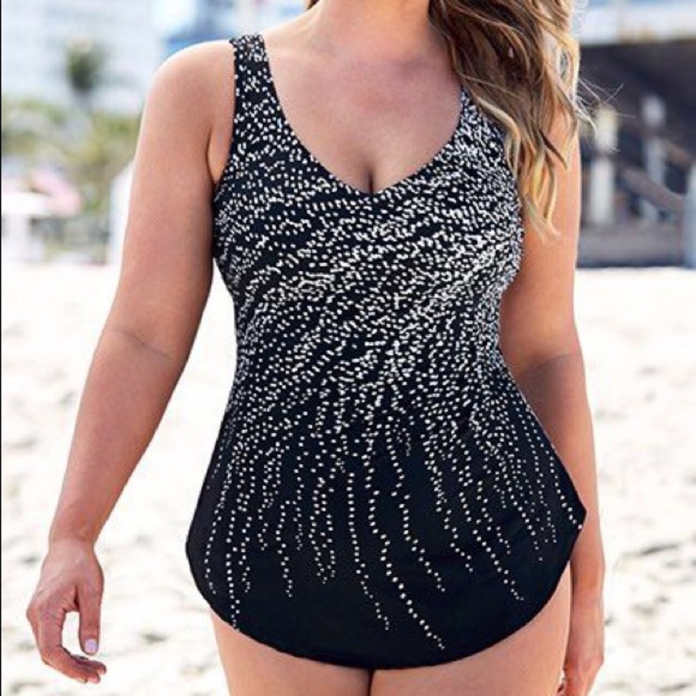 Swimsuits For All Skirted Sarong one Piece